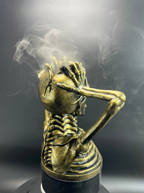 Loviss Nocturne Skull Diffuser | Obsidian Gold