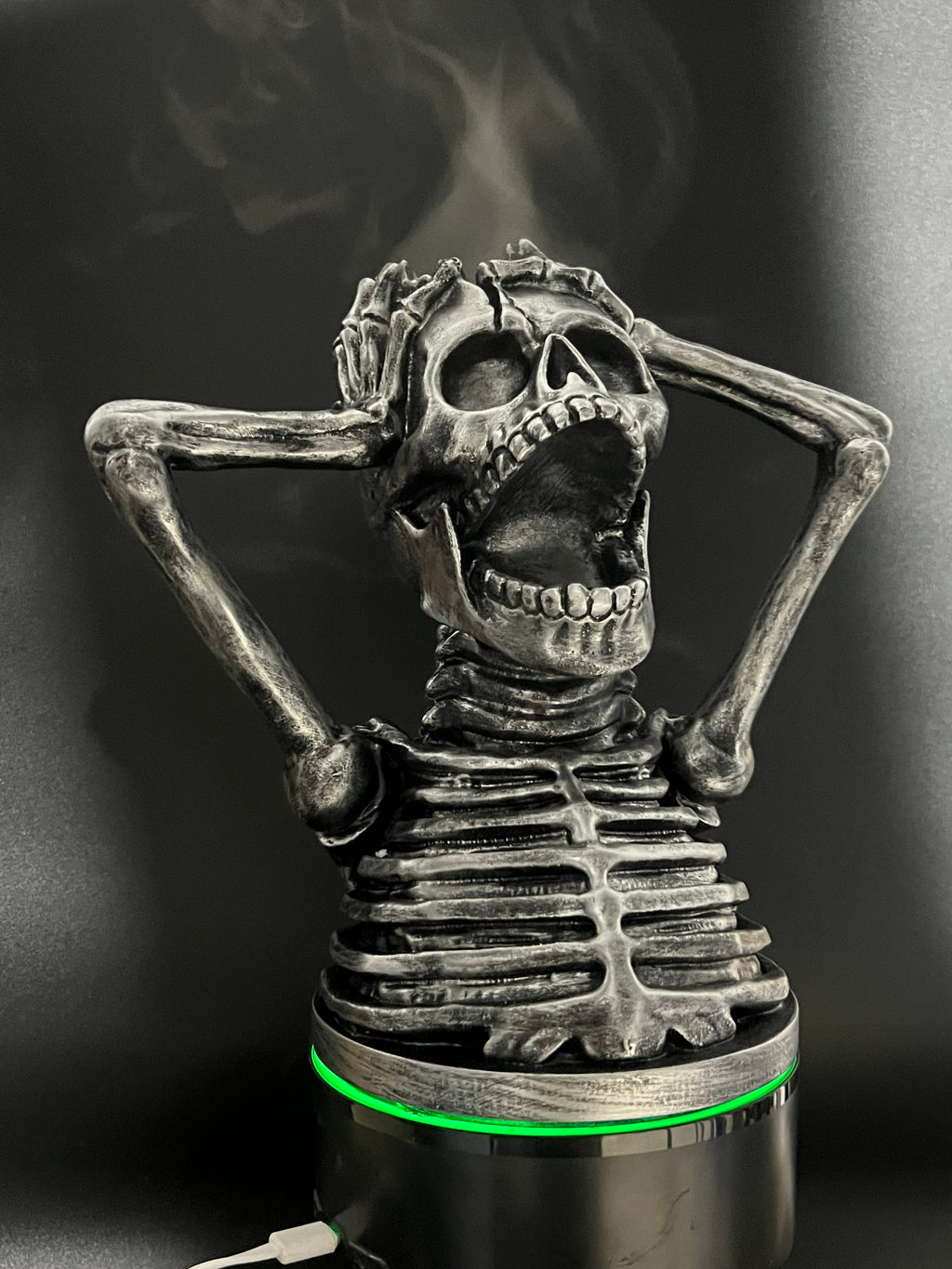 Loviss Nocturne Skull Diffuser | Lunar Silver